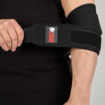 GORILLA WEAR ELBOW WRAPS BLACK - Image 3
