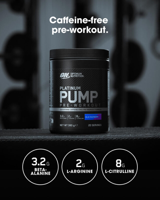 ON PLATINUM PUMP PRE-WORKOUT BLUE RASPBERRY 8