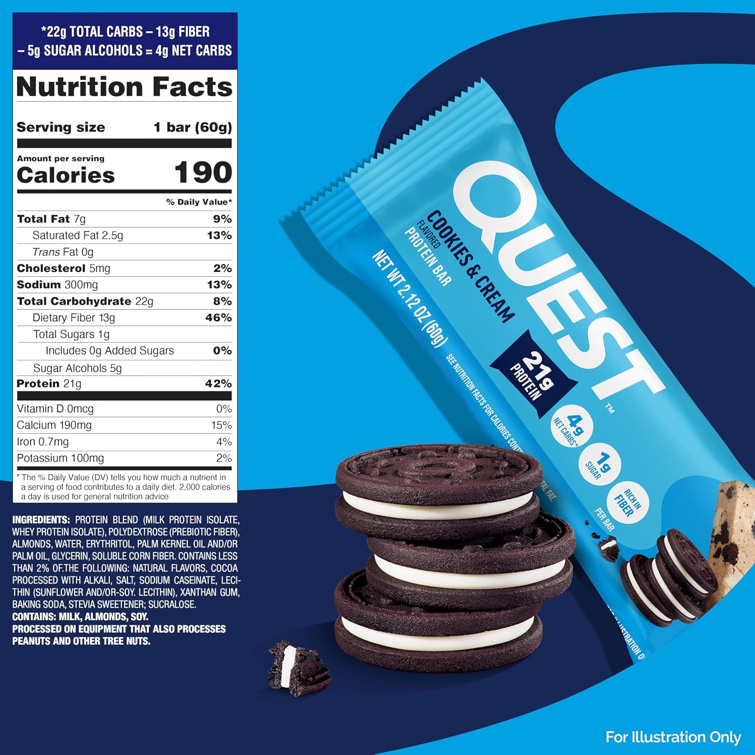 QUEST PROTEIN BAR (Cookies & Cream) 2