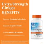 Doctor’s BEST Extra Strength Ginko 120 mg (120 Veggie Caps) - Image 3