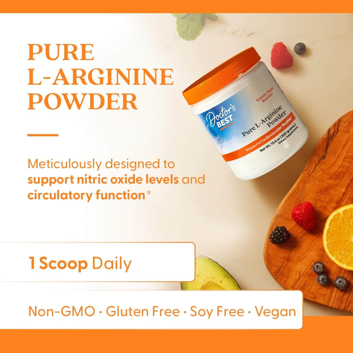 Doctor’s BEST Pure L-Arginine Powder 300g (Unflavored) 4
