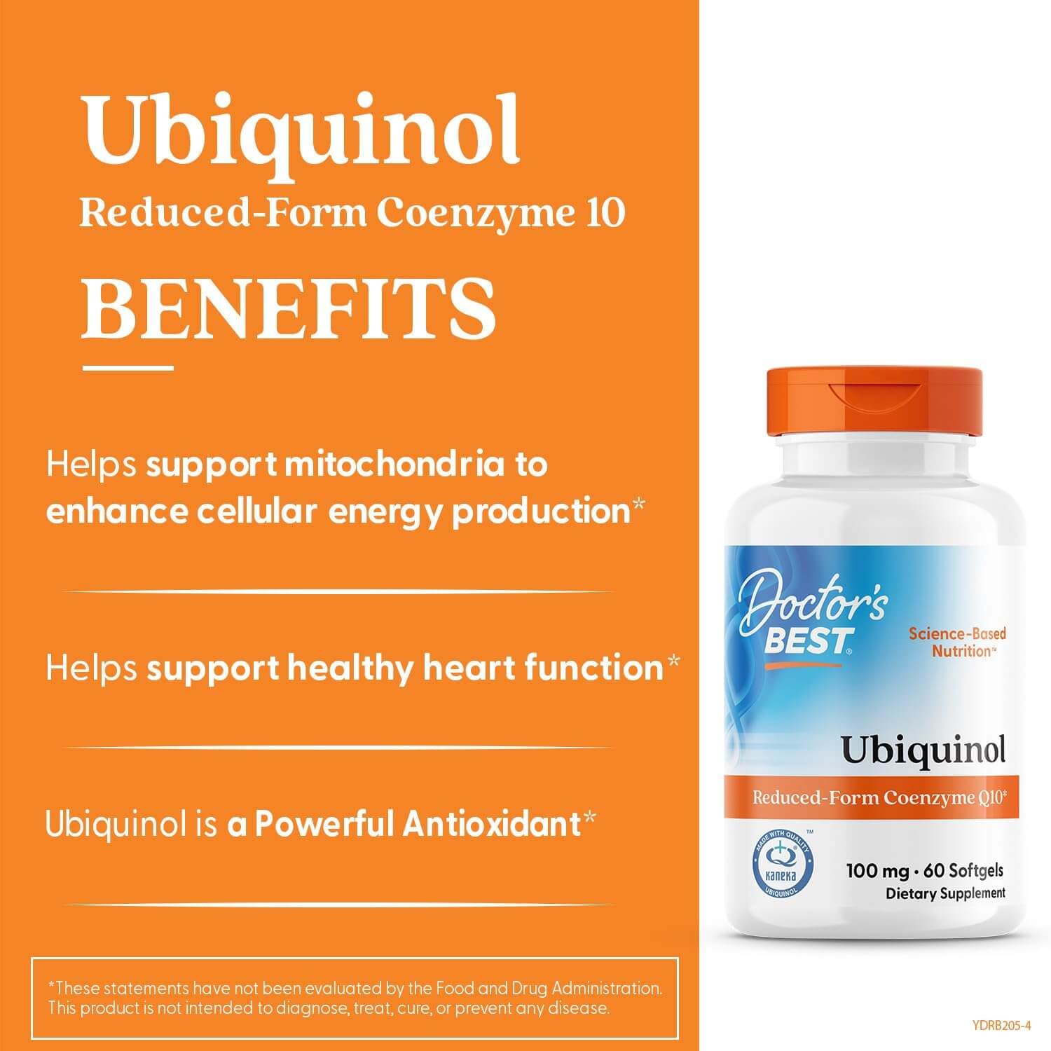 Doctor’s BEST Ubiquinol 100 mg (60 Softgels) 3