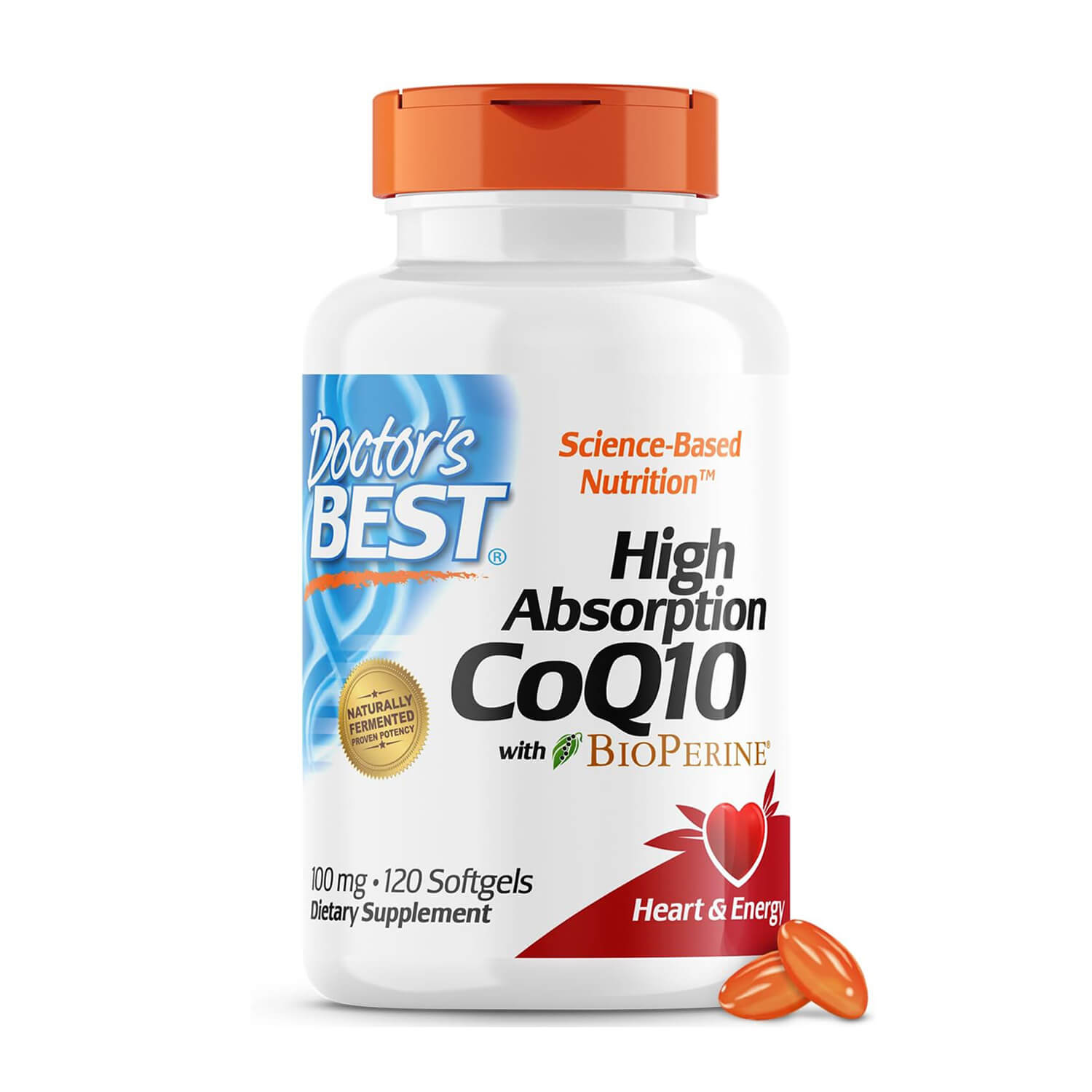 Doctor’s Best High Absorption CoQ10 with Bioperine 120 Softgels 1