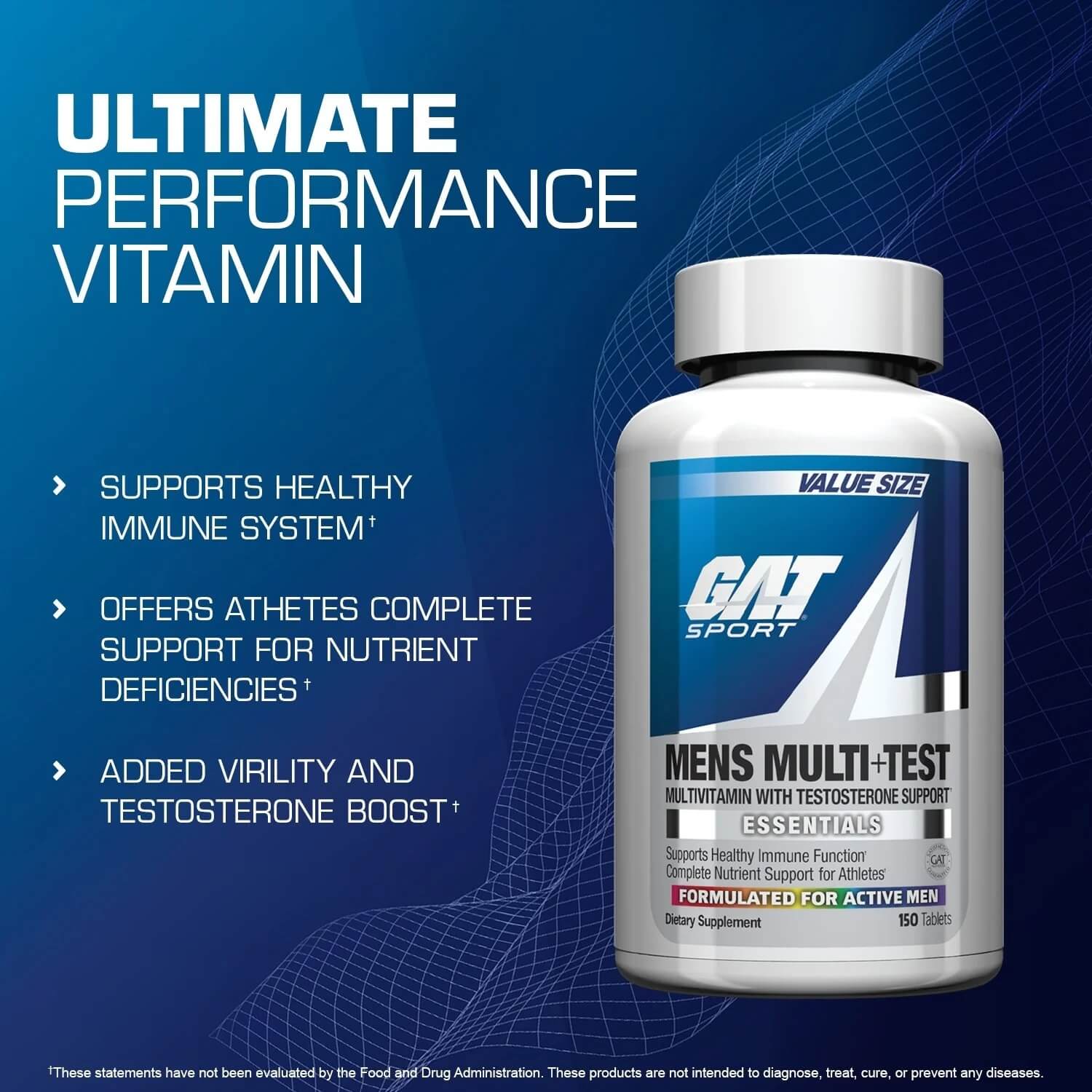 GAT SPORTS MEN’S MULTI+TEST 60 Tabs 3
