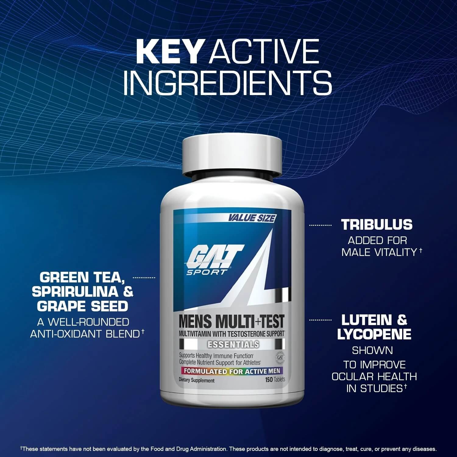 GAT SPORTS MEN’S MULTI+TEST 60 Tabs 4