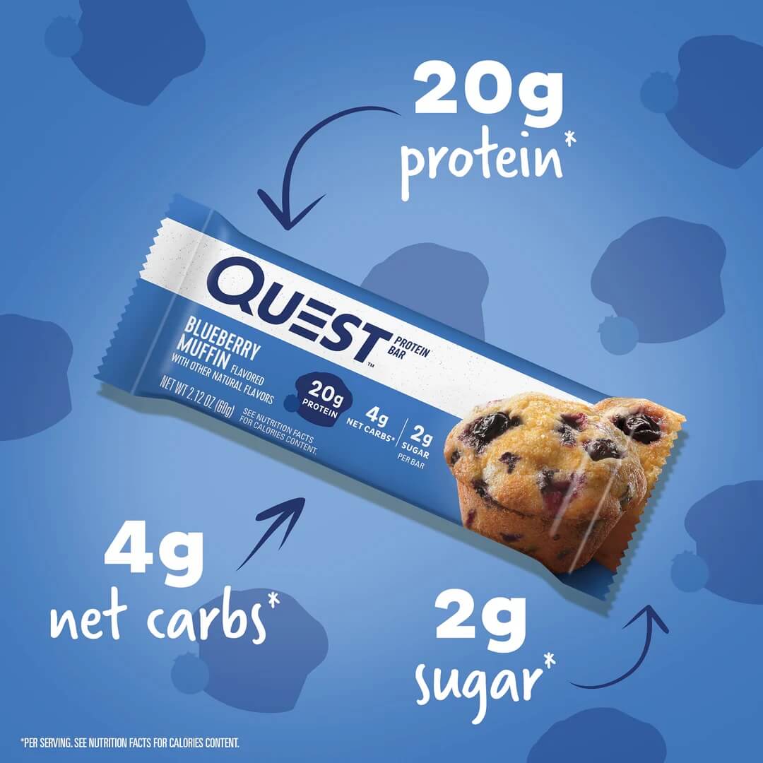 QUEST BARS 12 X 60g (Blueberry Muffin) 4