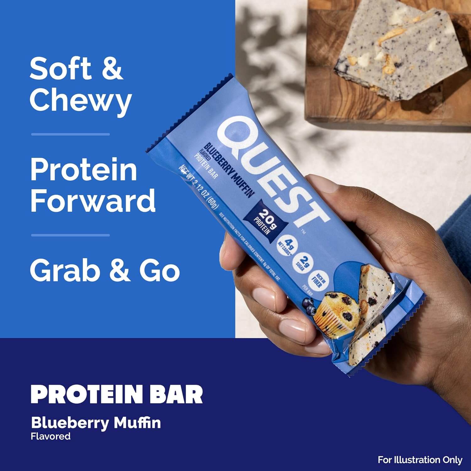 QUEST PROTEIN BAR (Blueberry Muffin) 3