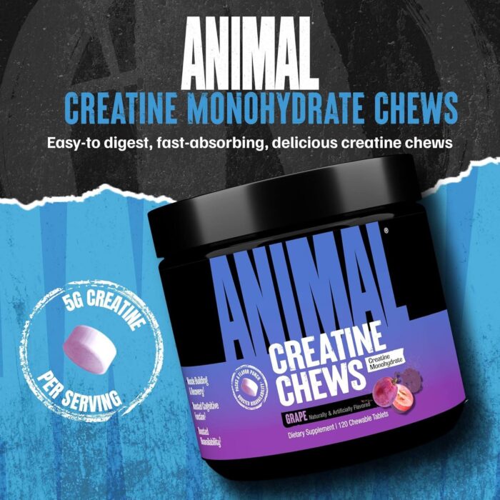ANIMAL CREATINE 120 Chewable Tabs (Grape) - Image 3