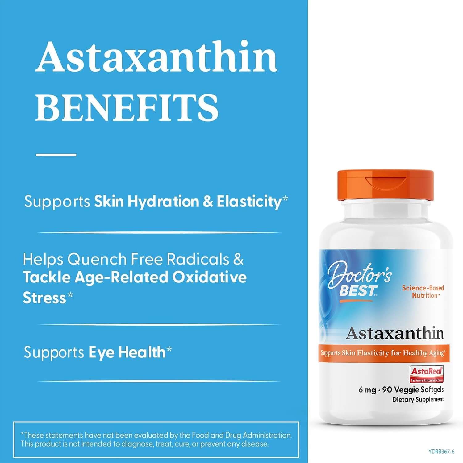 Doctor’s Best Astaxanthin 6 mg (90 Veggie Softgels) 3