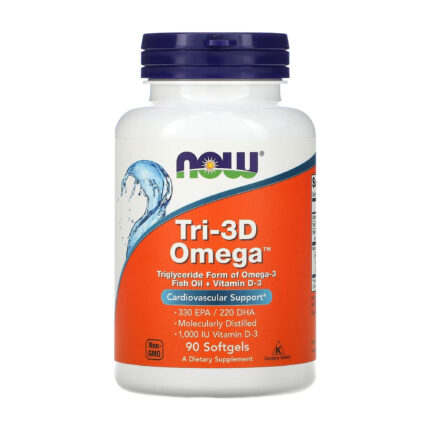 NOW Tri-3D Omega (90 Softgels)