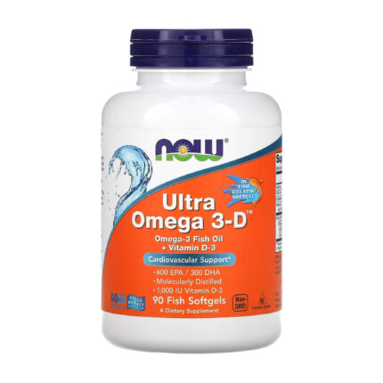 NOW Ultra Omega 3-D (90 Fish Softgels)