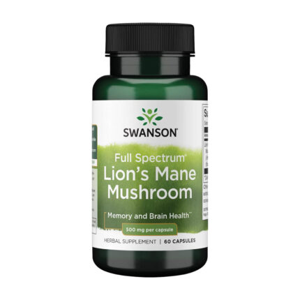 SWANSON Full Spectrum Lion’s Mane Mushroom (60 Caps)