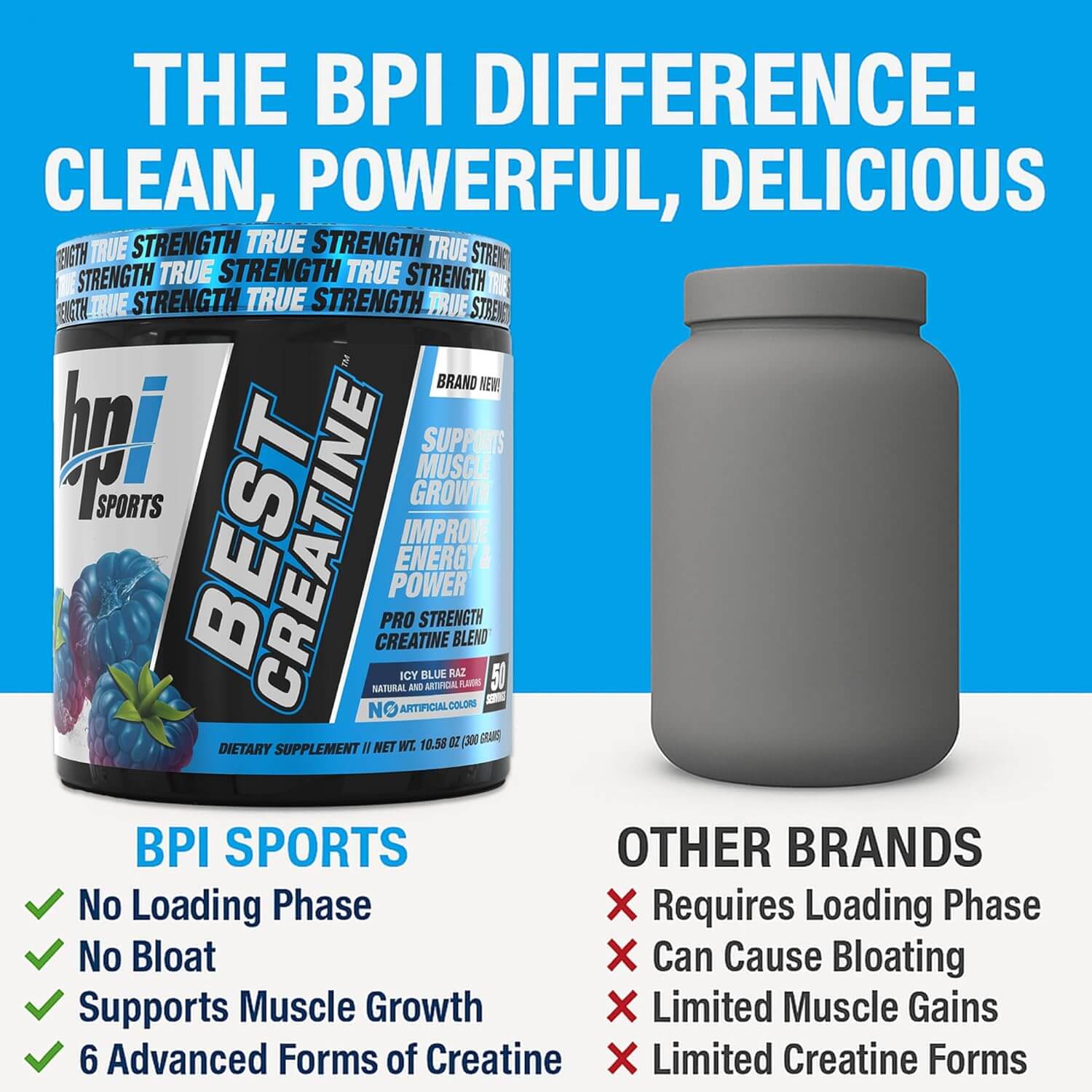 Bpi Sports BEST CREATINE 300g (Icy Blue Raz) 6