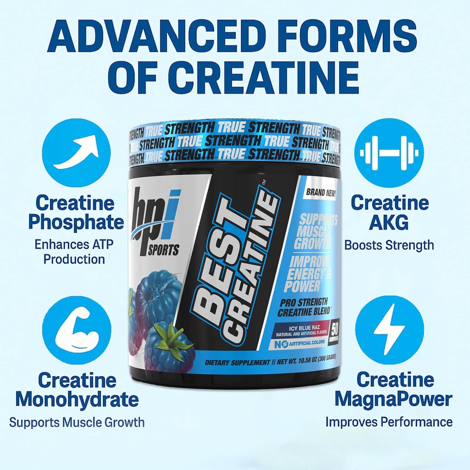 Bpi Sports BEST CREATINE 300g (Icy Blue Raz) 7