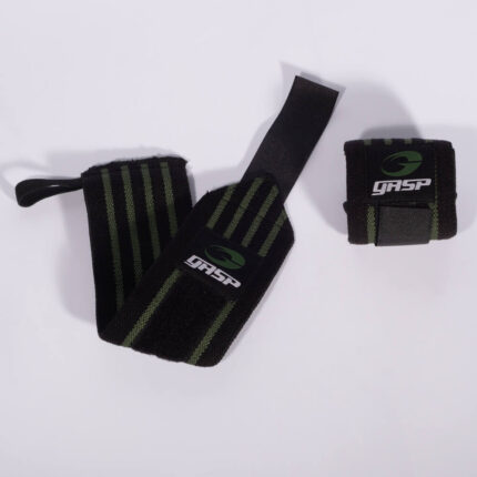 GASP HARDCORE WRIST WRAPS (Black/Green)