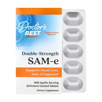 Doctor’s Best Double Strength SAM-e (60 Enteric Coated Tablets)