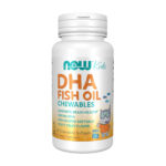 NOW Kids DHA FISH OIL Tasty Fruit Chewables (60 Softgels)
