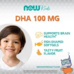 NOW Kids DHA FISH OIL Tasty Fruit Chewables (60 Softgels) - Image 4