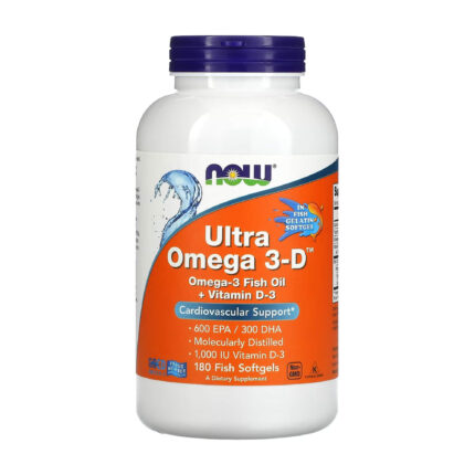 NOW Ultra Omega 3-D Fish Oil (180 Softgels)