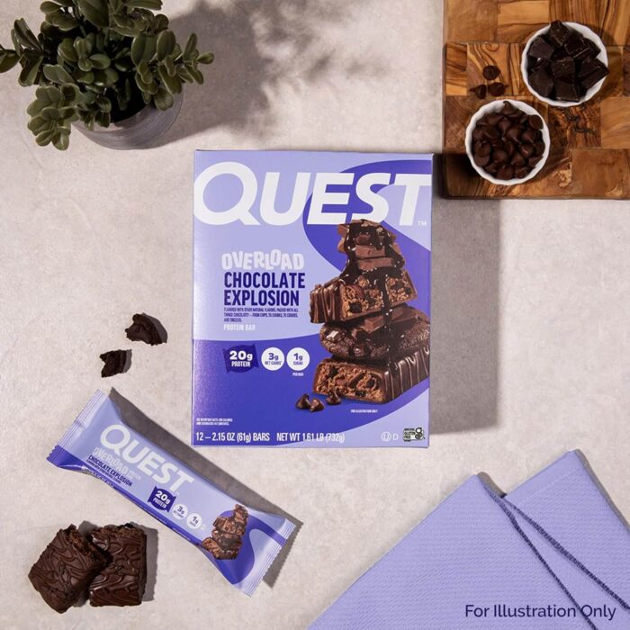 QUEST PROTEIN BAR OVERLOAD (Chocolate Explosion) - Image 4