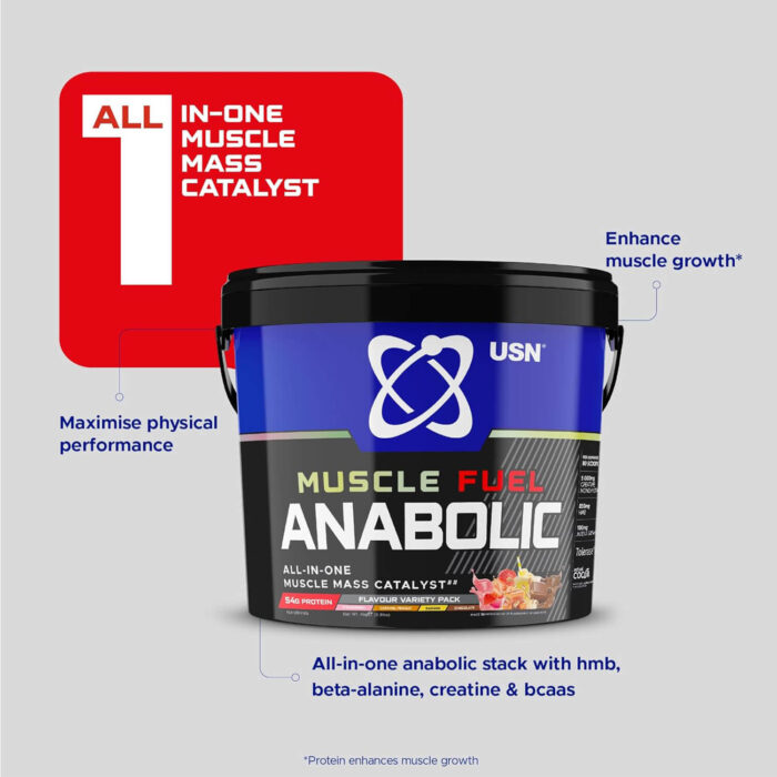 USN MUSCLE FUEL ANABOLIC 4Kg (Variety Pack) - Image 3