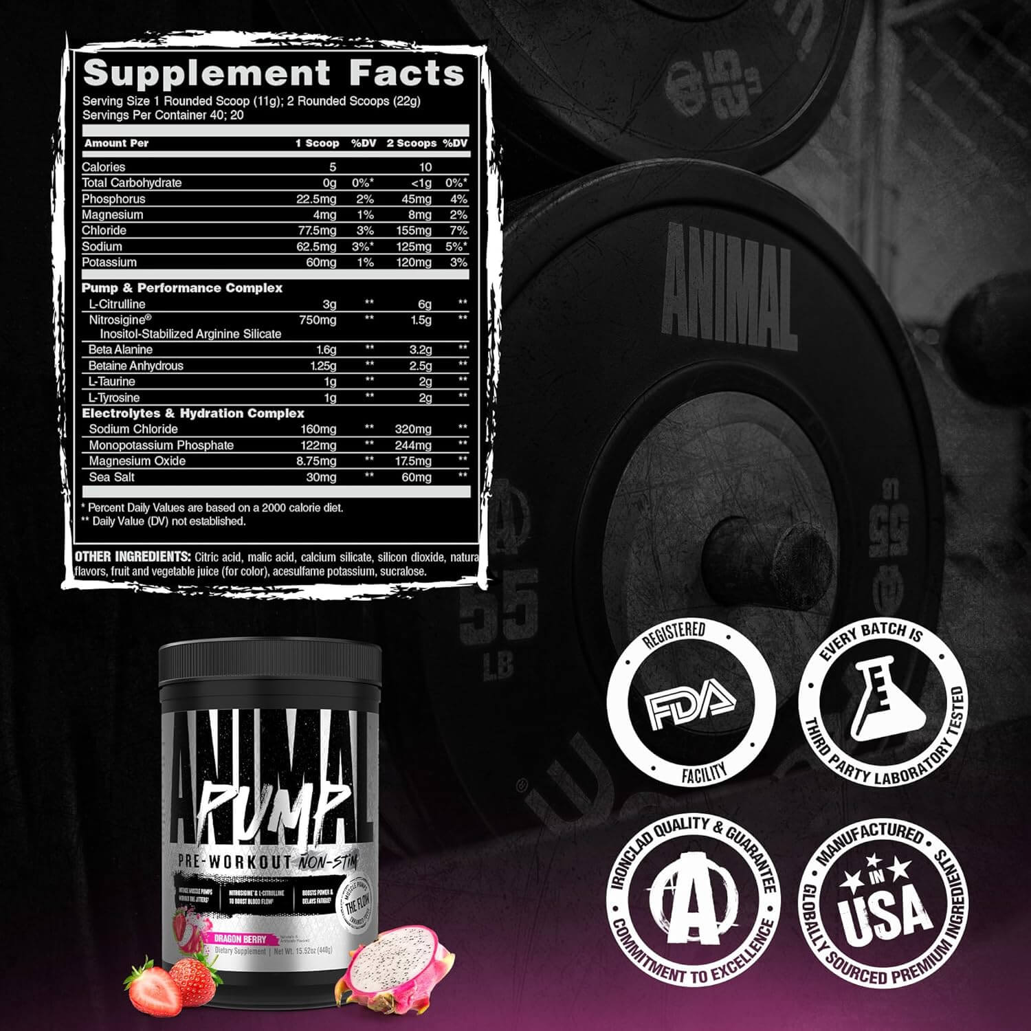 ANIMAL PUMP 440g (Dragon Berry) 2