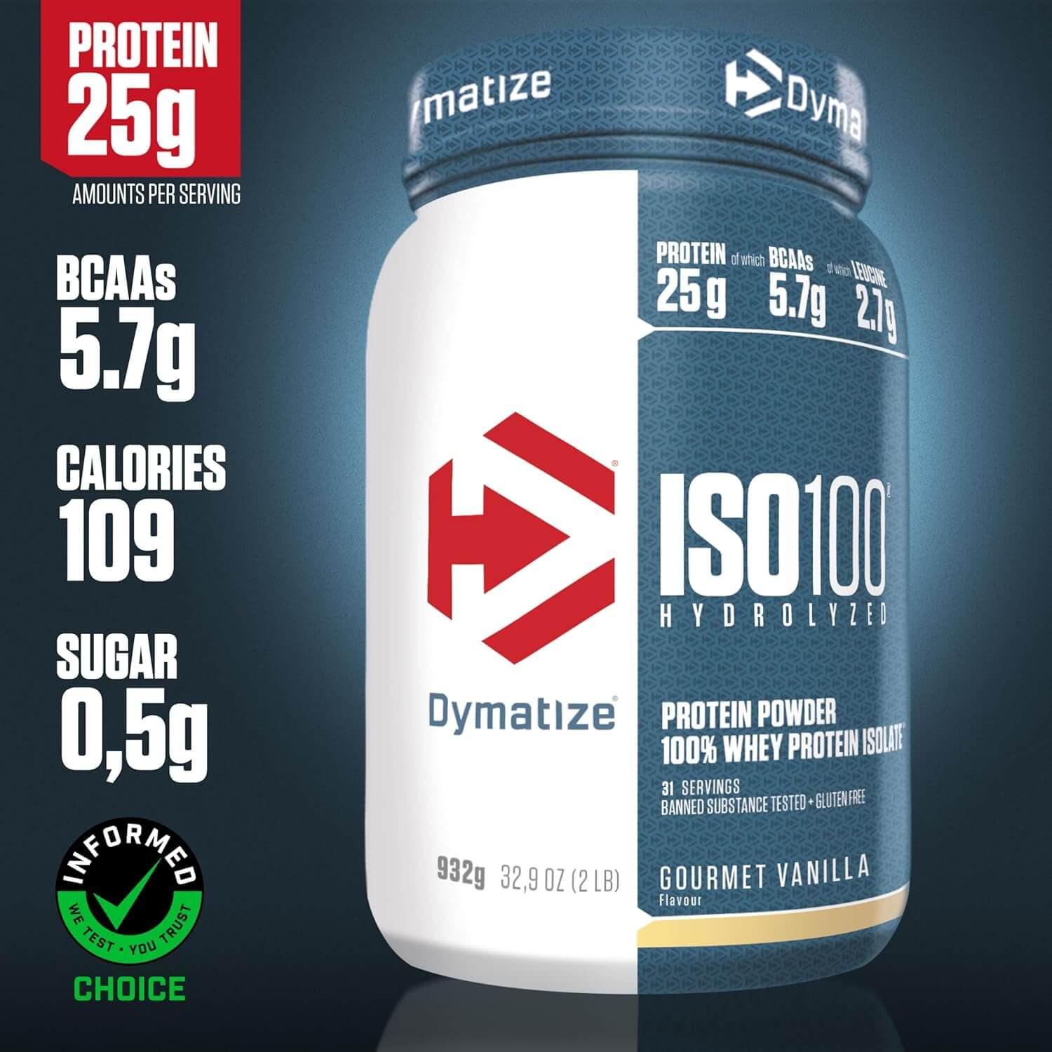 DYMATIZE ISO100 932g (Gourmet Vanilla) 3