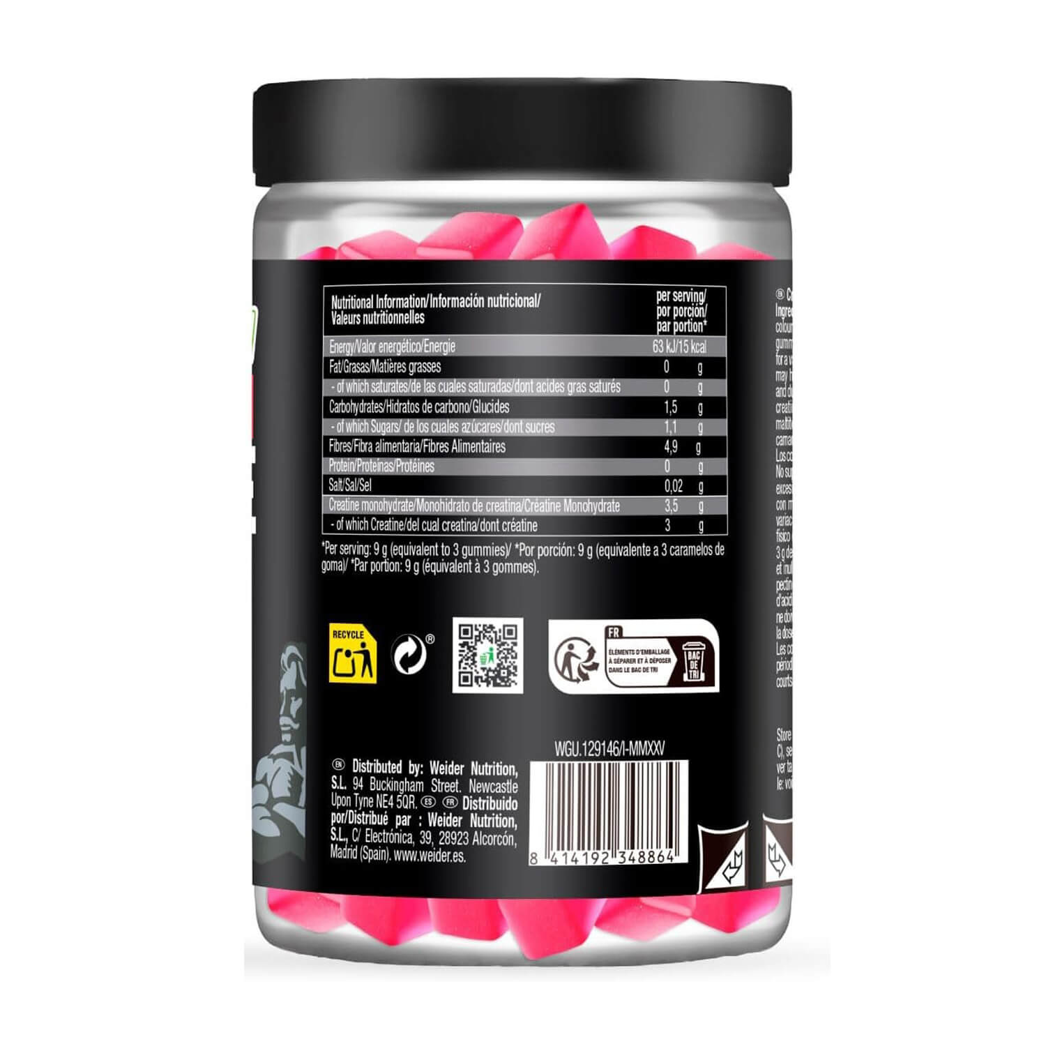 WEIDER PREMIUM CREATINE 60 Gummies (Cherrypop) 2