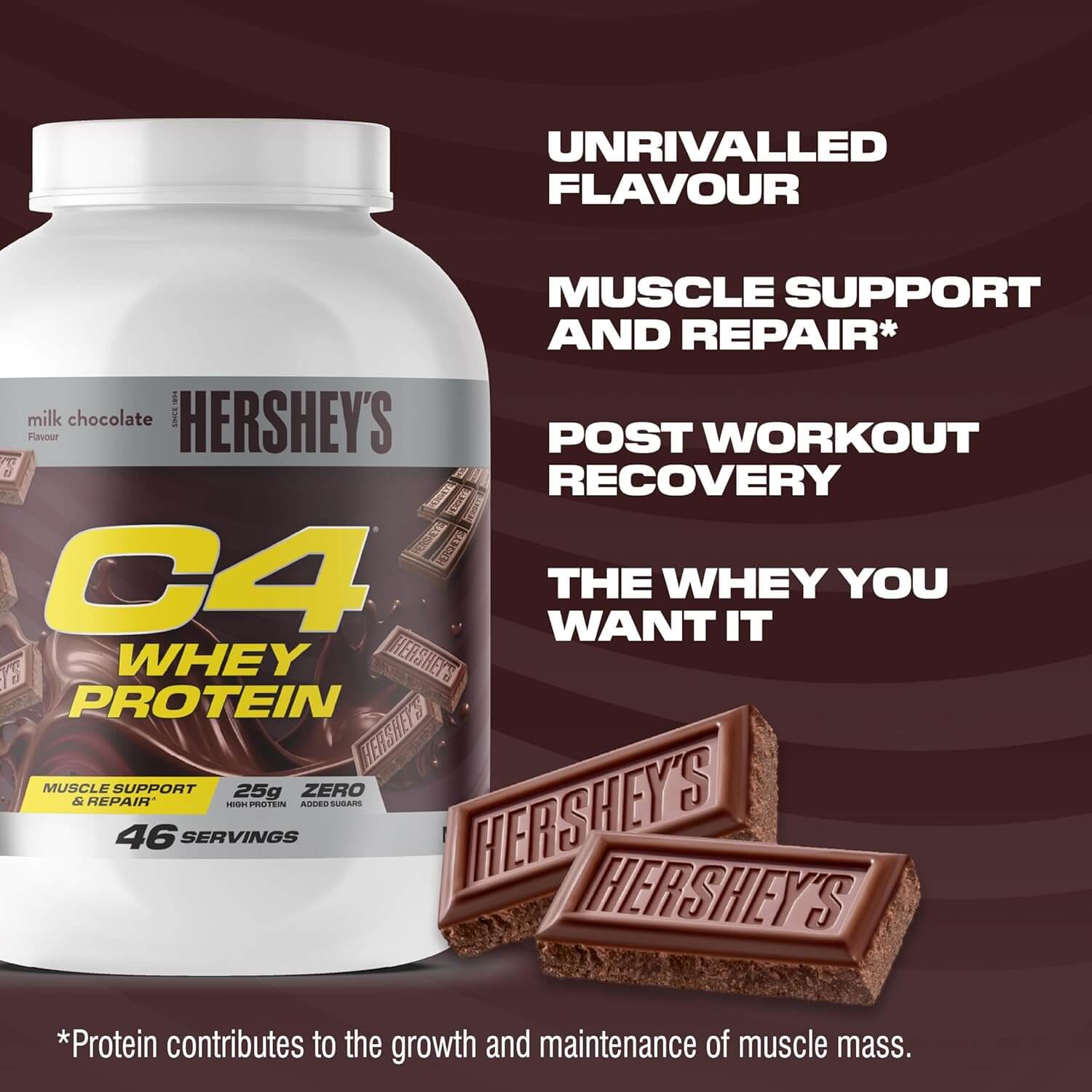 C4 WHEY PROTEIN 1587g (Hershey’s Milk Chocolate) 3