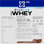 USN BLUELAB 100% WHEY 908g (Chocolate) - Image 2