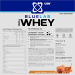 USN BLUELAB 100% WHEY 908g (Salted Caramel) - Image 2