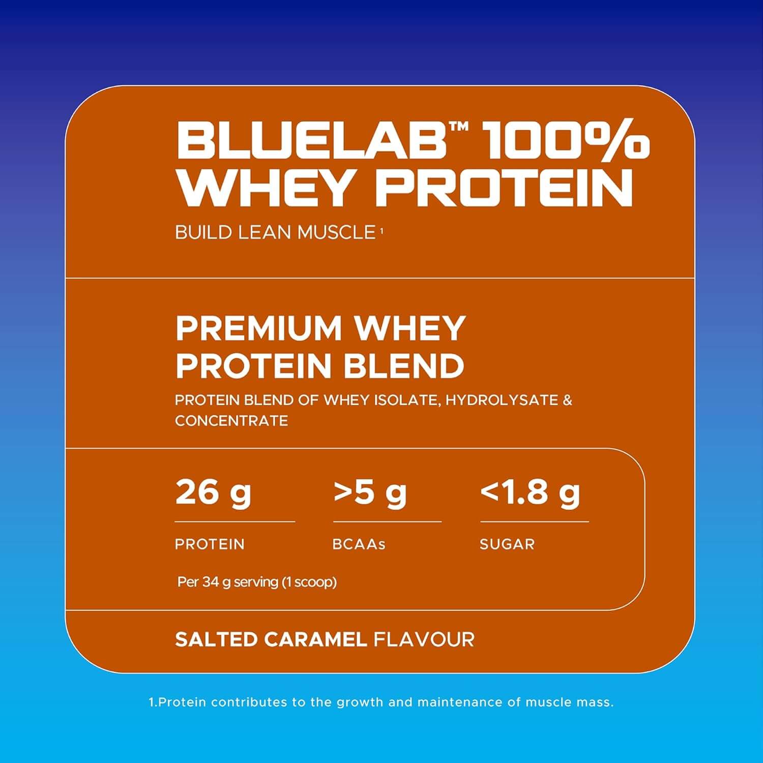 USN BLUELAB 100% WHEY 908g (Salted Caramel) 5