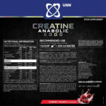 USN CREATINE ANABOLIC 5000 900g (Cherry Punch) - Image 2