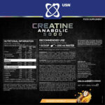 USN CREATINE ANABOLIC 5000 900g (Mango Coconut) - Image 2