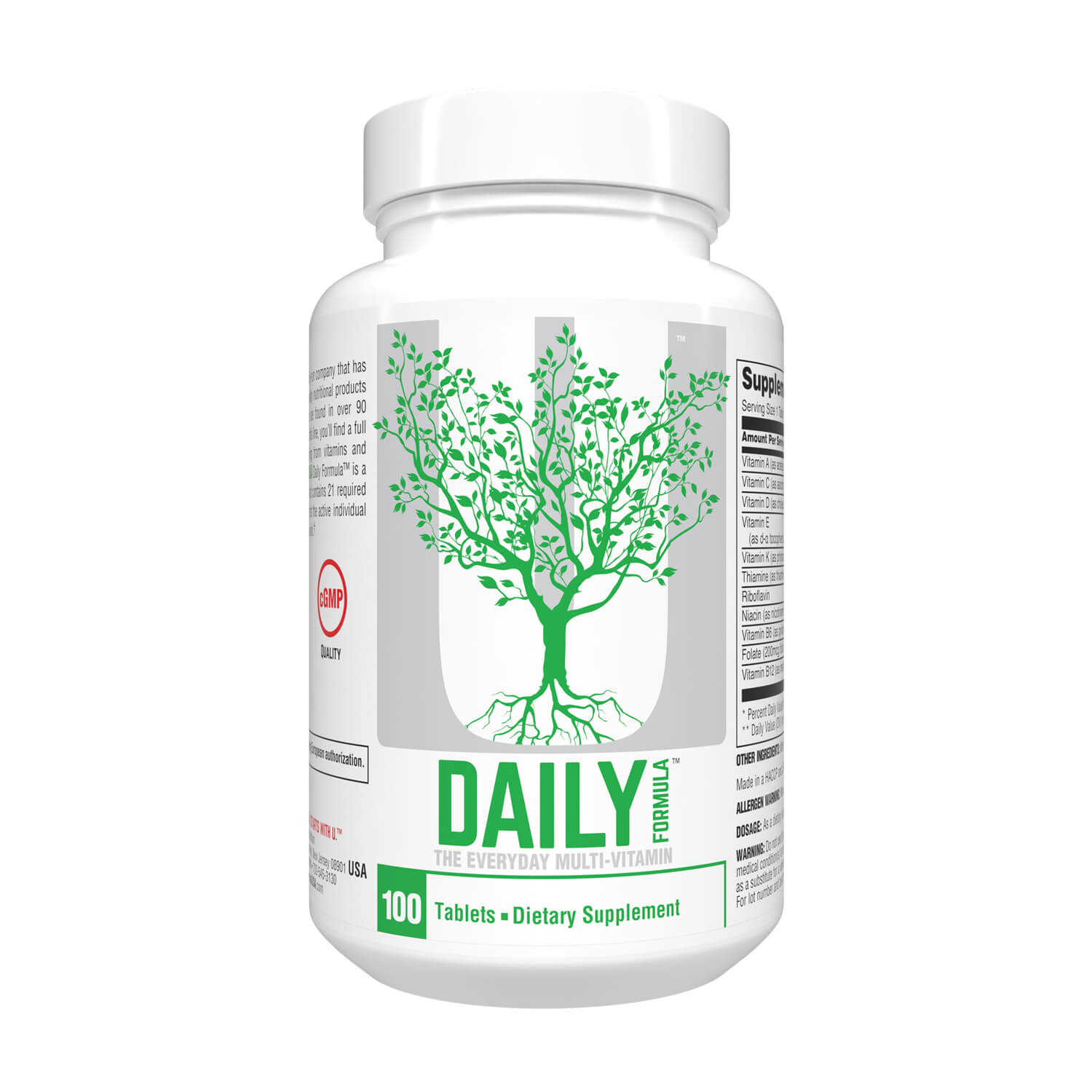 Universal Nutrition DAILY FORMULA (100 Tabs) 1 Universal Nutrition DAILY FORMULA™ (100 Tabs) - Image 1