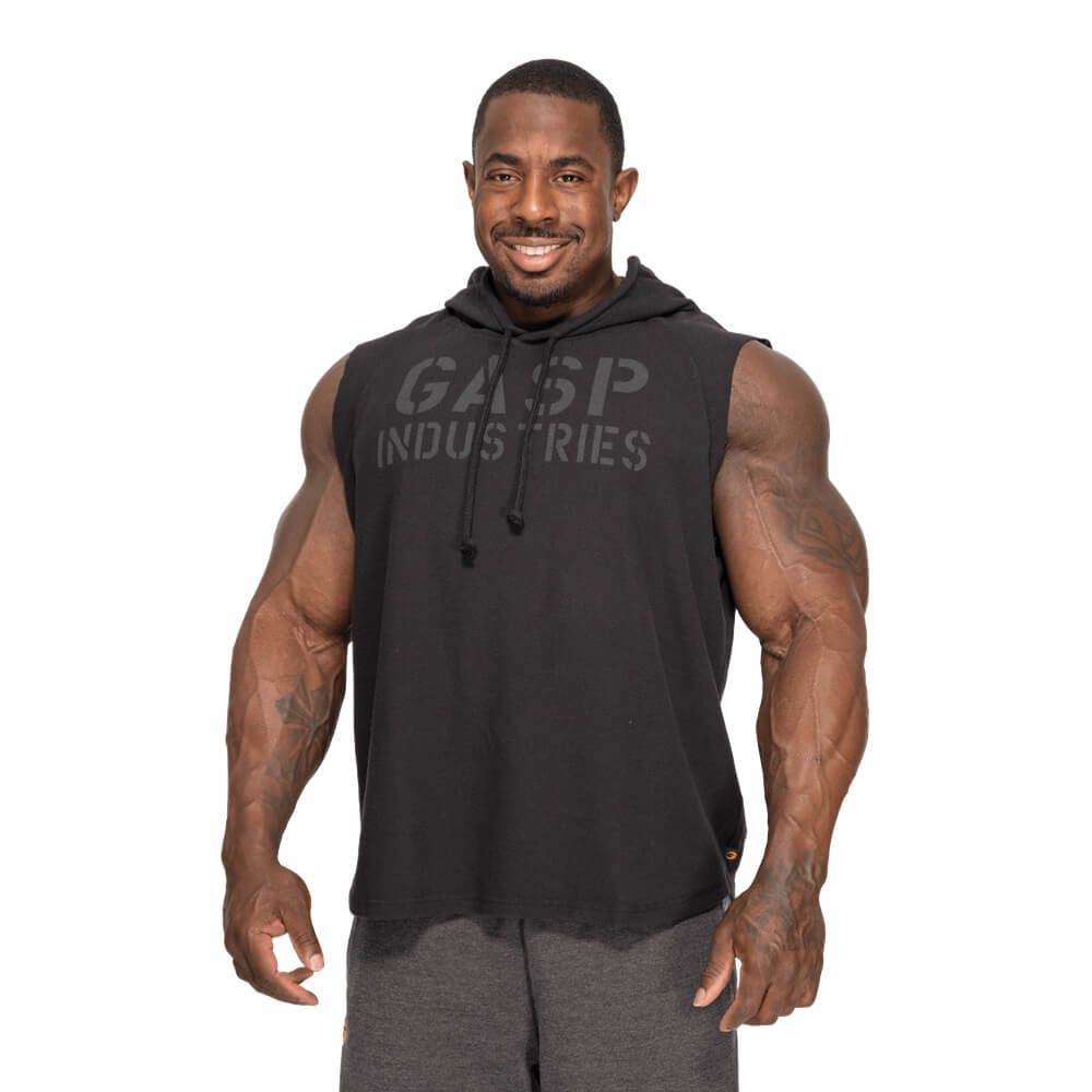 GASP Thermal SL Hoodie (Washed Black) 1 GASP Thermal SL Hoodie (Washed Black) - Image 1