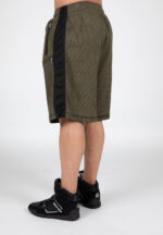 GORILLA WEAR Augustine Old School Shorts (Army Green) - Image 11