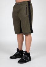 GORILLA WEAR Augustine Old School Shorts (Army Green) - Image 6