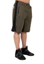 GORILLA WEAR Augustine Old School Shorts (Army Green) - Image 9