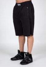 GORILLA WEAR Augustine Old School Shorts (Black) - Image 6