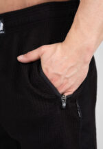 GORILLA WEAR Augustine Old School Shorts (Black/Red) - Image 4