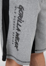 GORILLA WEAR Augustine Old School Shorts (Gray) - Image 5