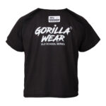 GORILLA WEAR Augustine Old School Workout Top (Black) - Image 2