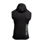 GORILLA WEAR Melbourne S/L Hooded T-Shirt (Black) - Image 2