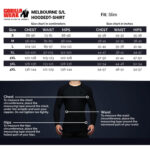 GORILLA WEAR Melbourne S/L Hooded T-Shirt (Red) - Image 3