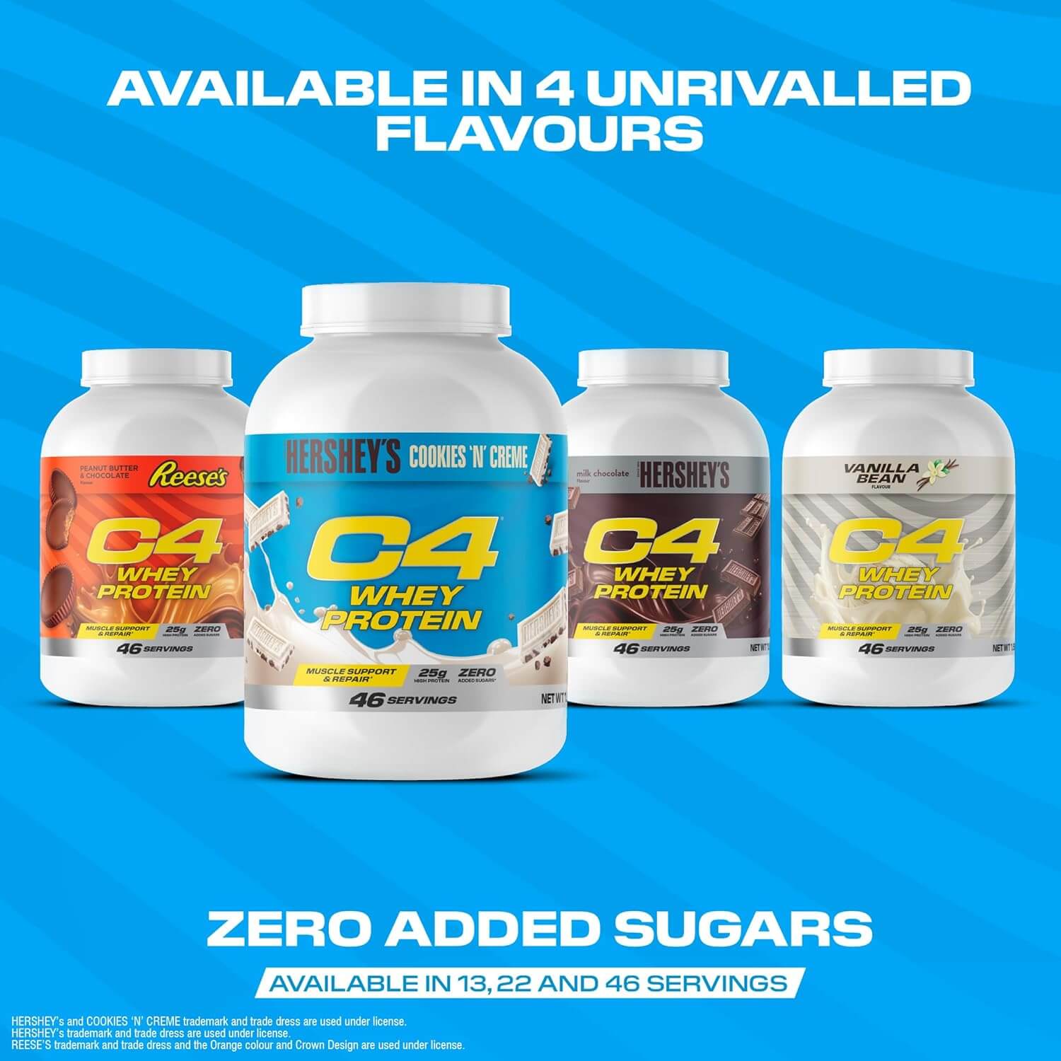 C4 WHEY PROTEIN 1610 g (Hershey’s Cookies ’n Cream) 2