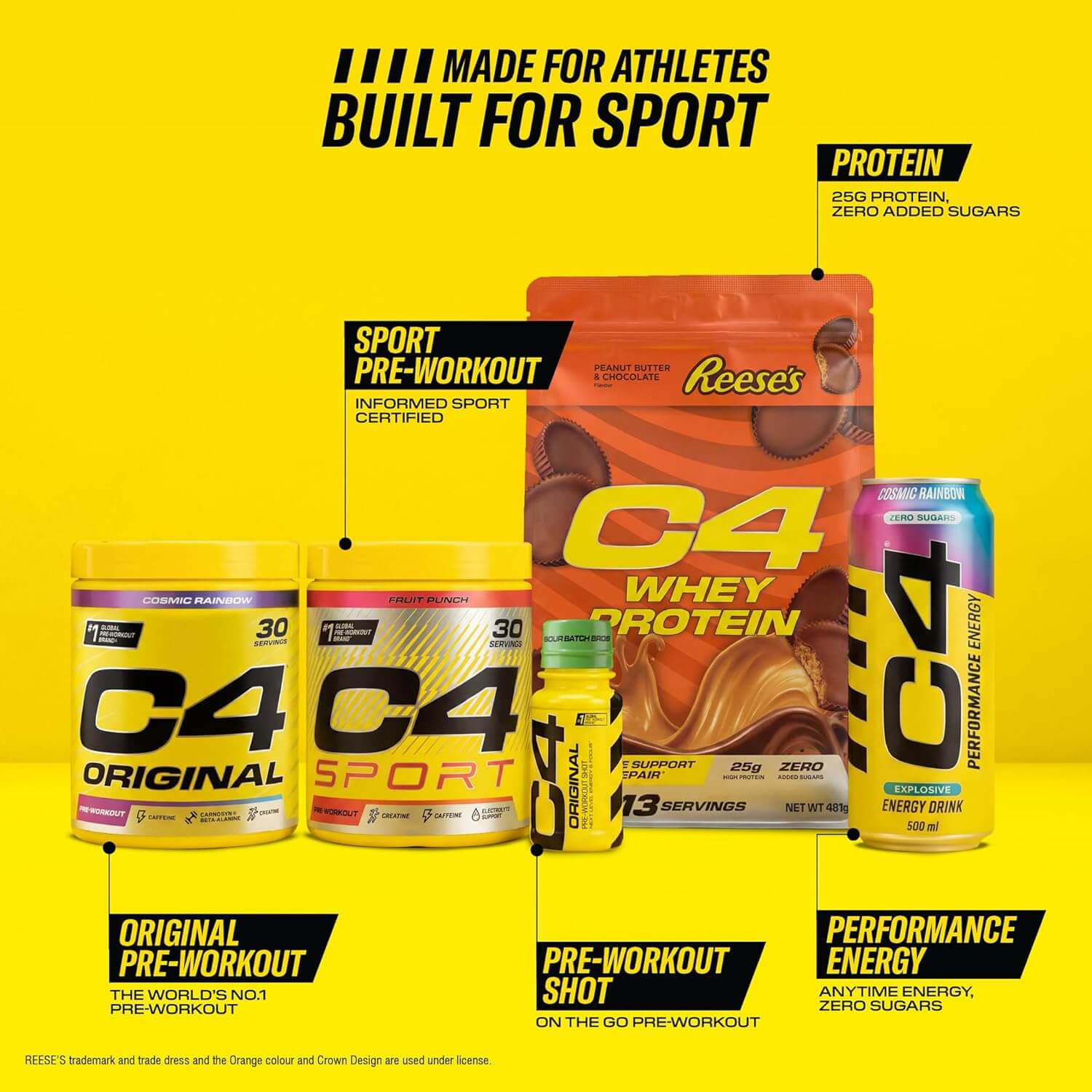 C4 WHEY PROTEIN 1610 g (Hershey’s Cookies ’n Cream) 7