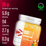 DYMATIZE ISO100® HYDROLYZED CLEAR 528 g (Peach Ice Tea) - Image 2