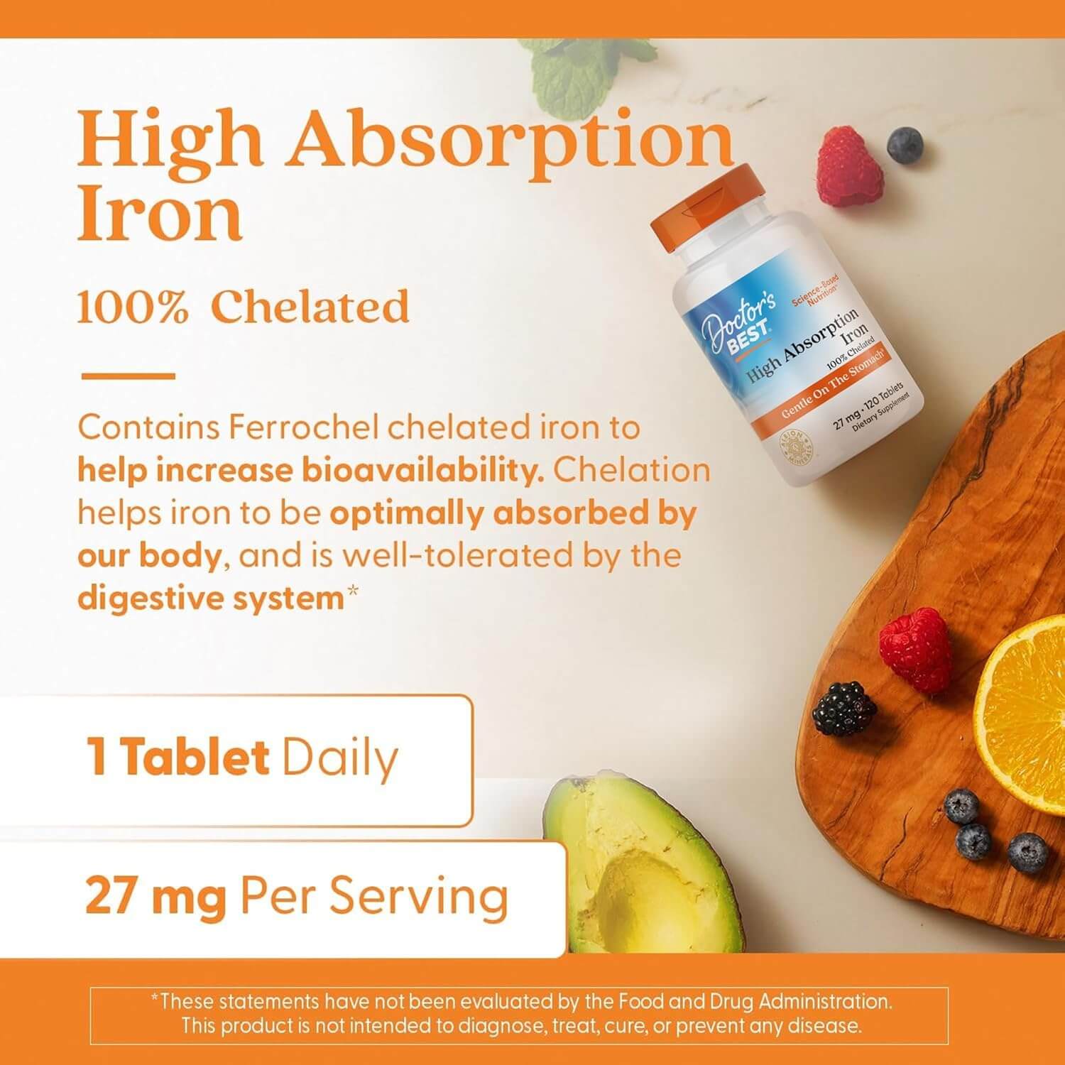 Doctor’s BEST High Absorption Iron 27 mg (120 Tablets) 6