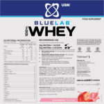 USN BLUELAB 100% WHEY 476g (Strawberry) - Image 2